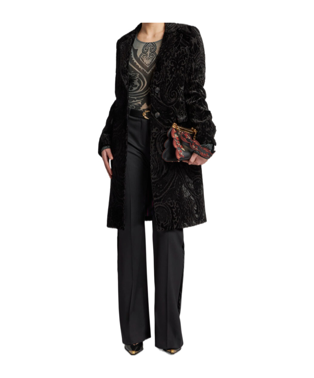 Etro Stretch Trousers In Black