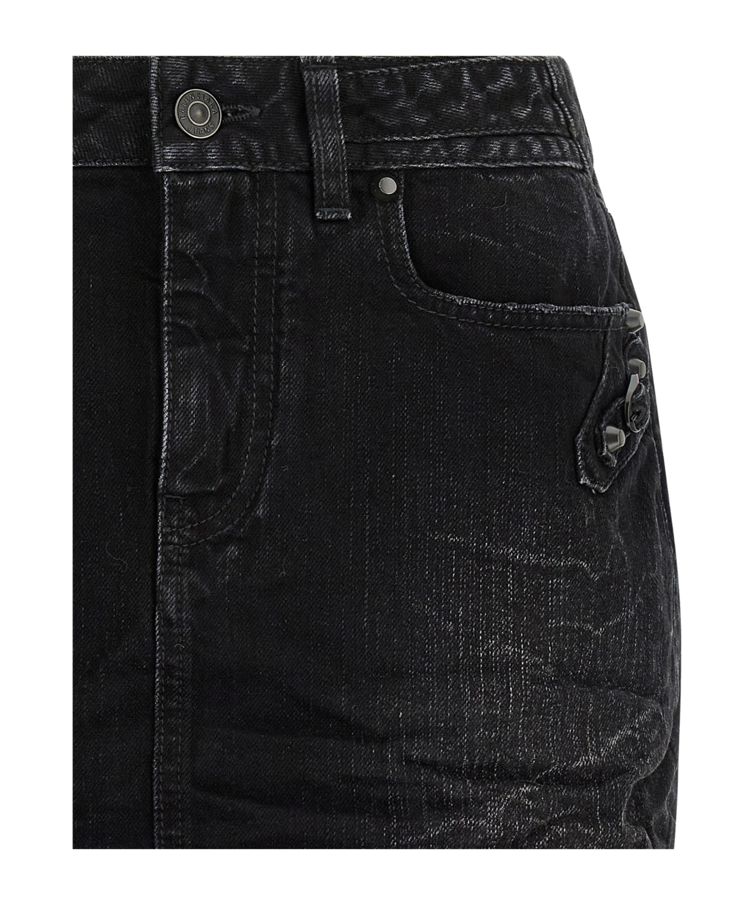 Balenciaga Urban Style Skirt With Pockets And Loops In Black