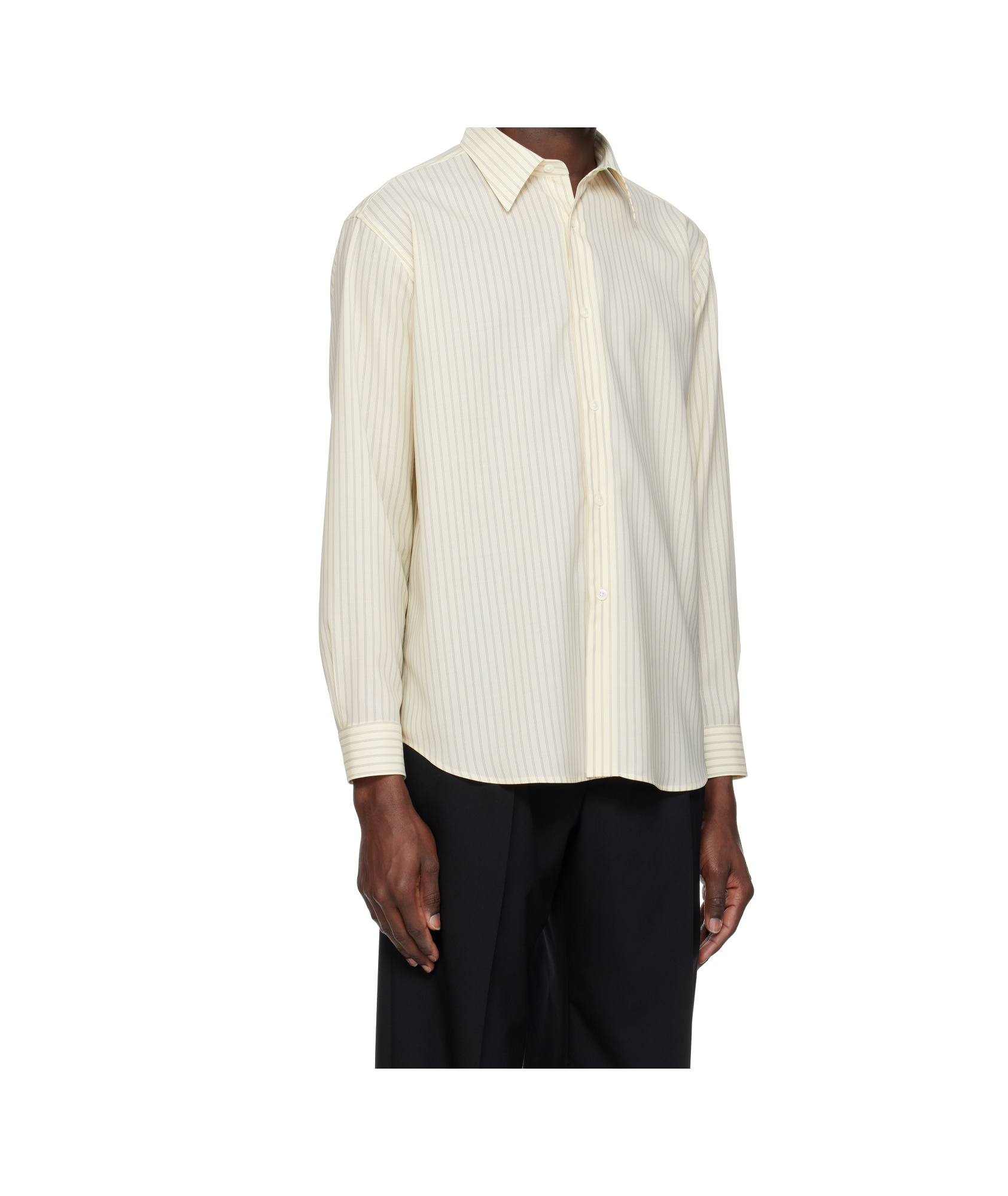 Auralee Off-white Super Fine Wool Shirt In White