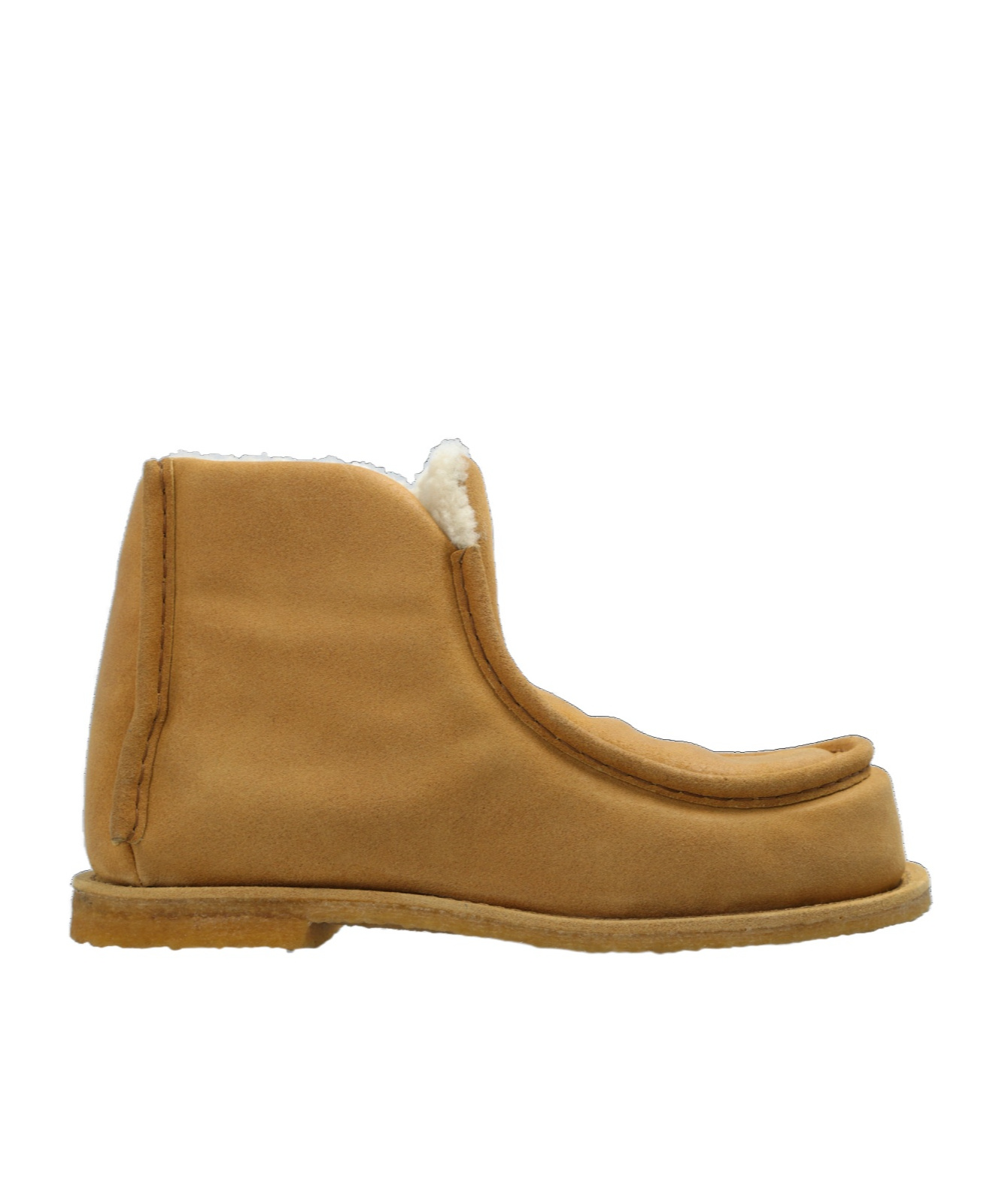Jw Anderson Man Ankle Boots Camel Size 9 Calfskin In Brown