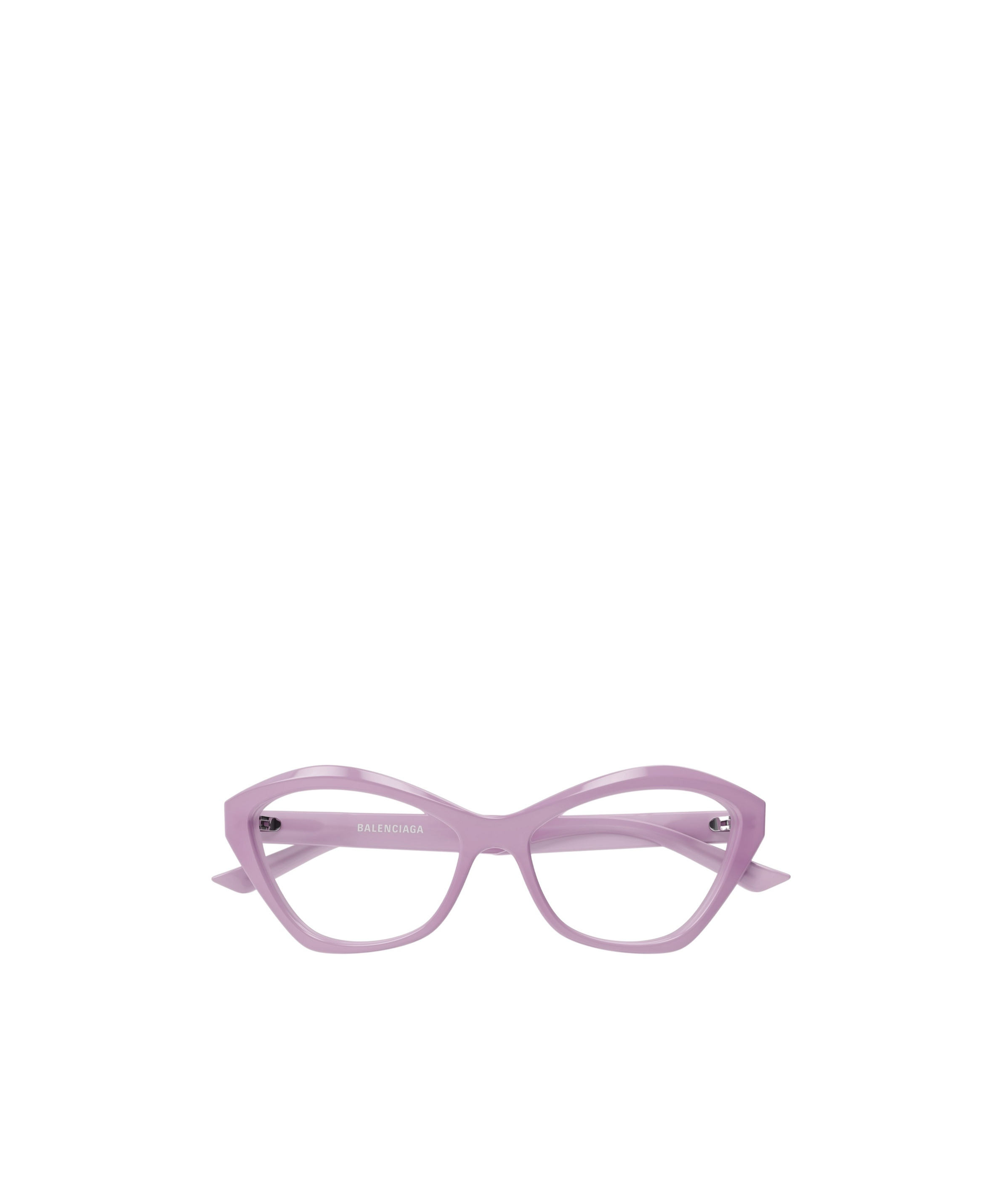 Balenciaga Geometrically Framed Flat Mirror In Purple