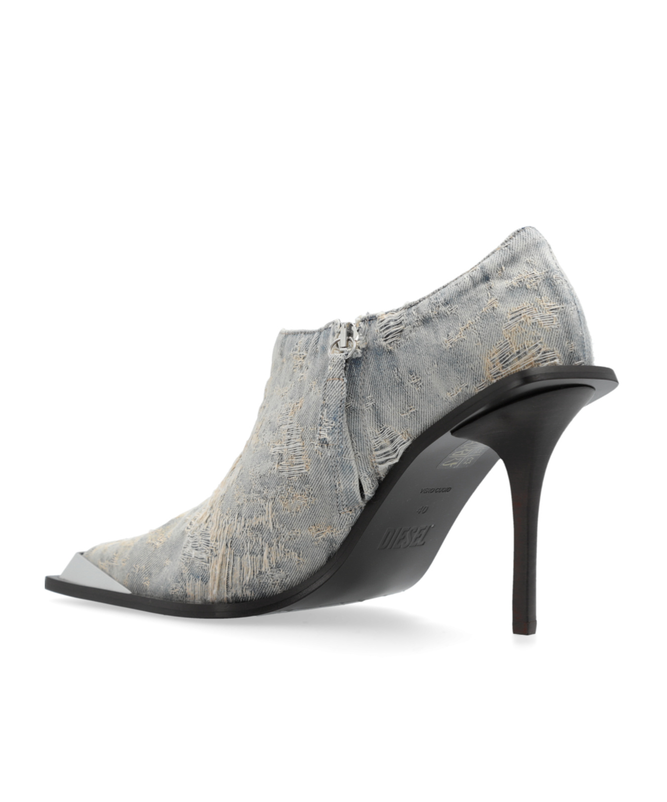 Diesel Blue D-tona Sc Boots In Gray