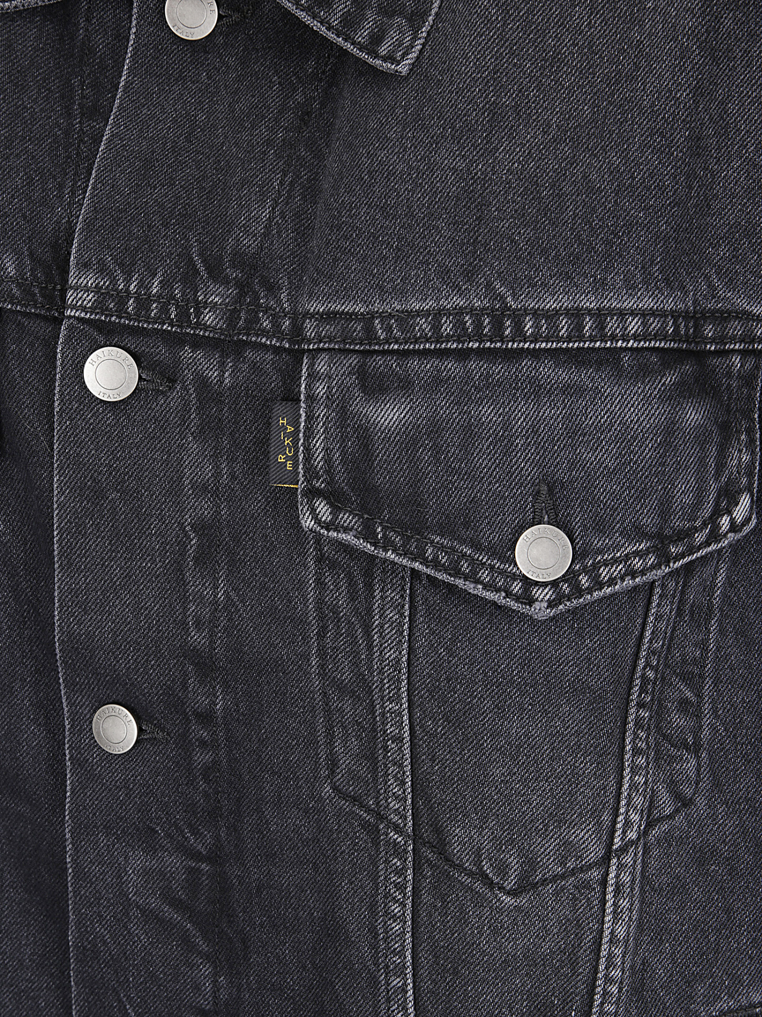 Haikure Black Gail Mid Denim Jacket In Black