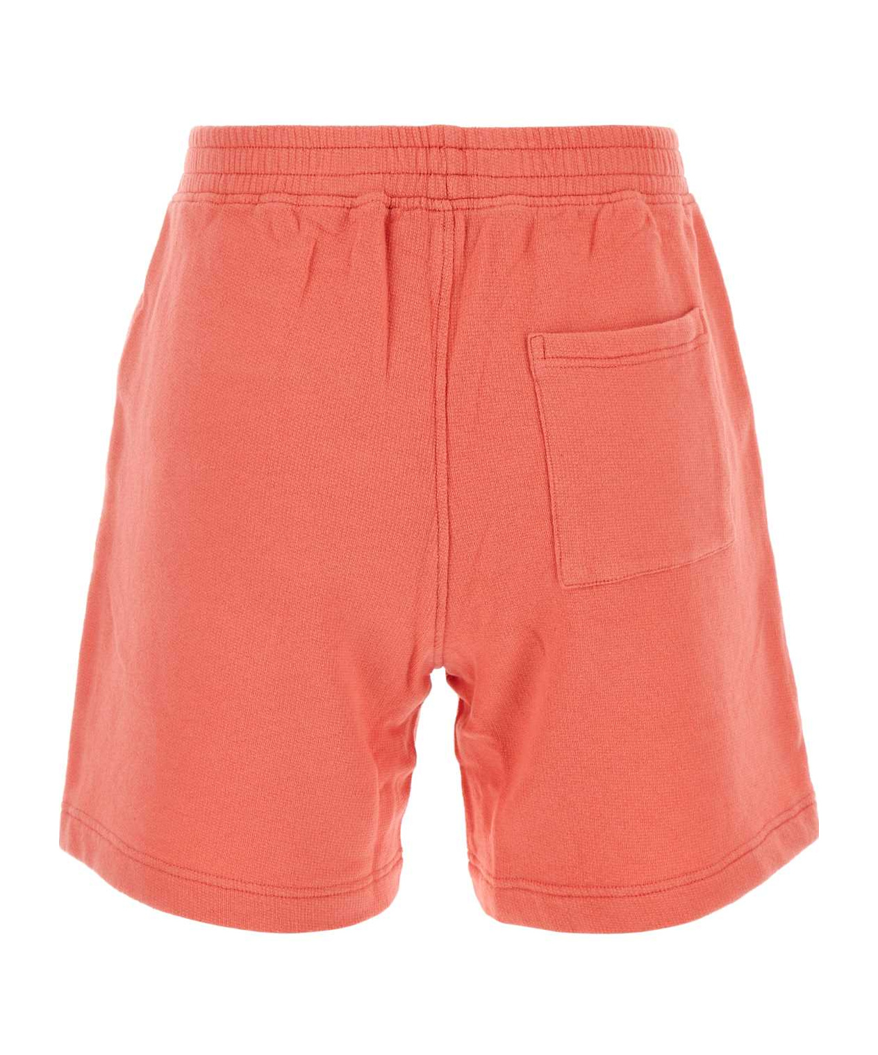 Sporty And Rich Sporty Rich Logo-embroidered Elasticated Waistband Shorts In Red