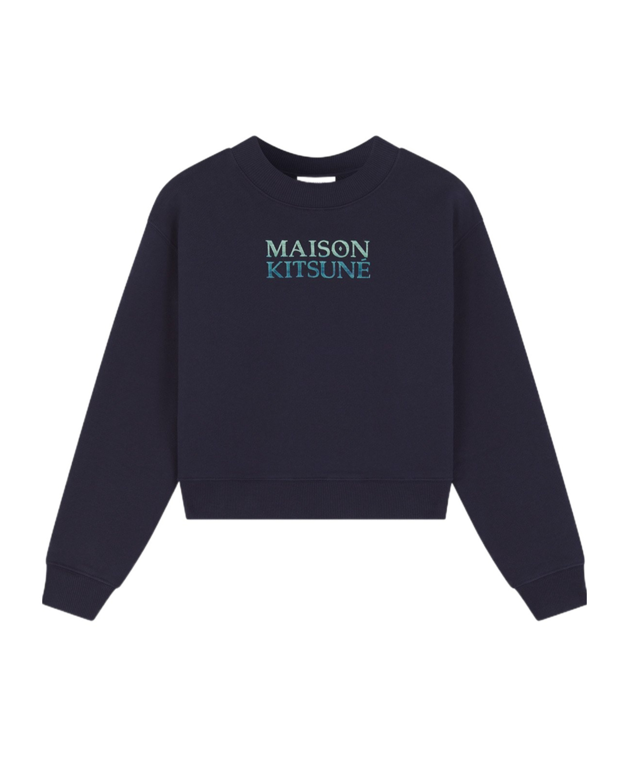 MAISON KITSUNÉ LOGO-EMBROIDERED SWEATSHIRT 