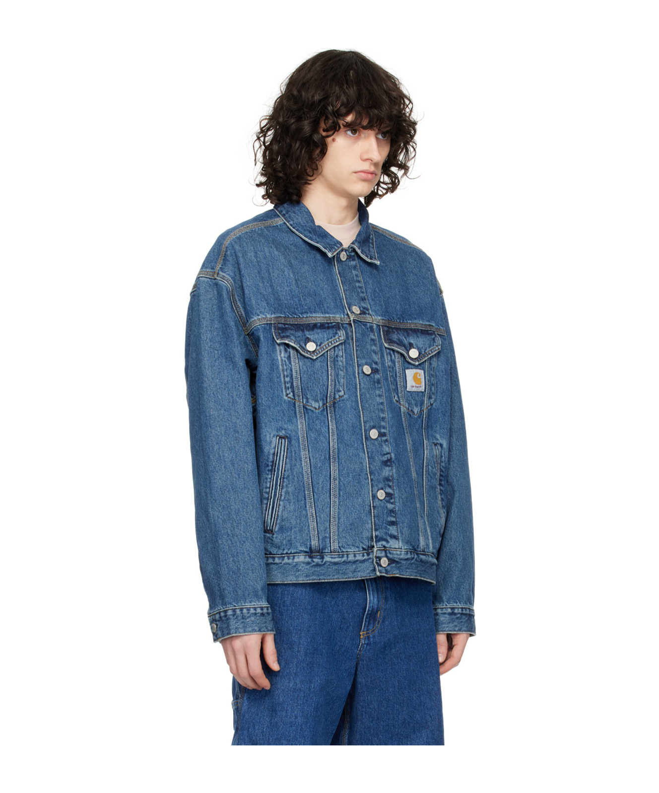 CARHARTT HELSTON LONG-SLEEVED DENIM JACKET