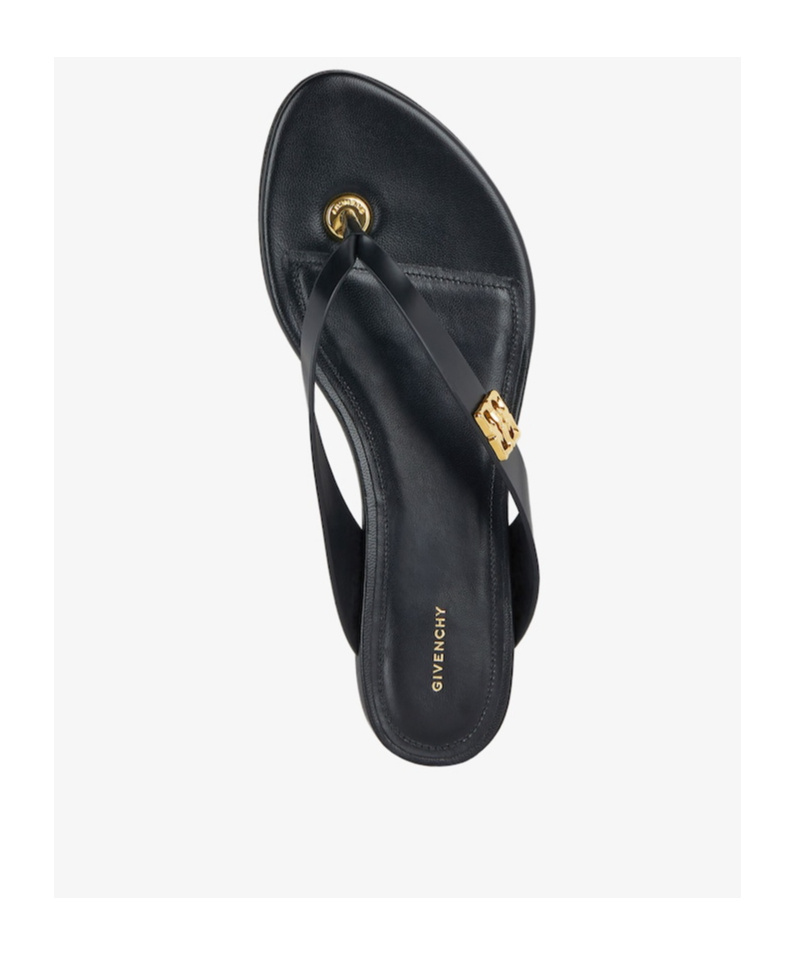 Givenchy Thong Sandal In Black