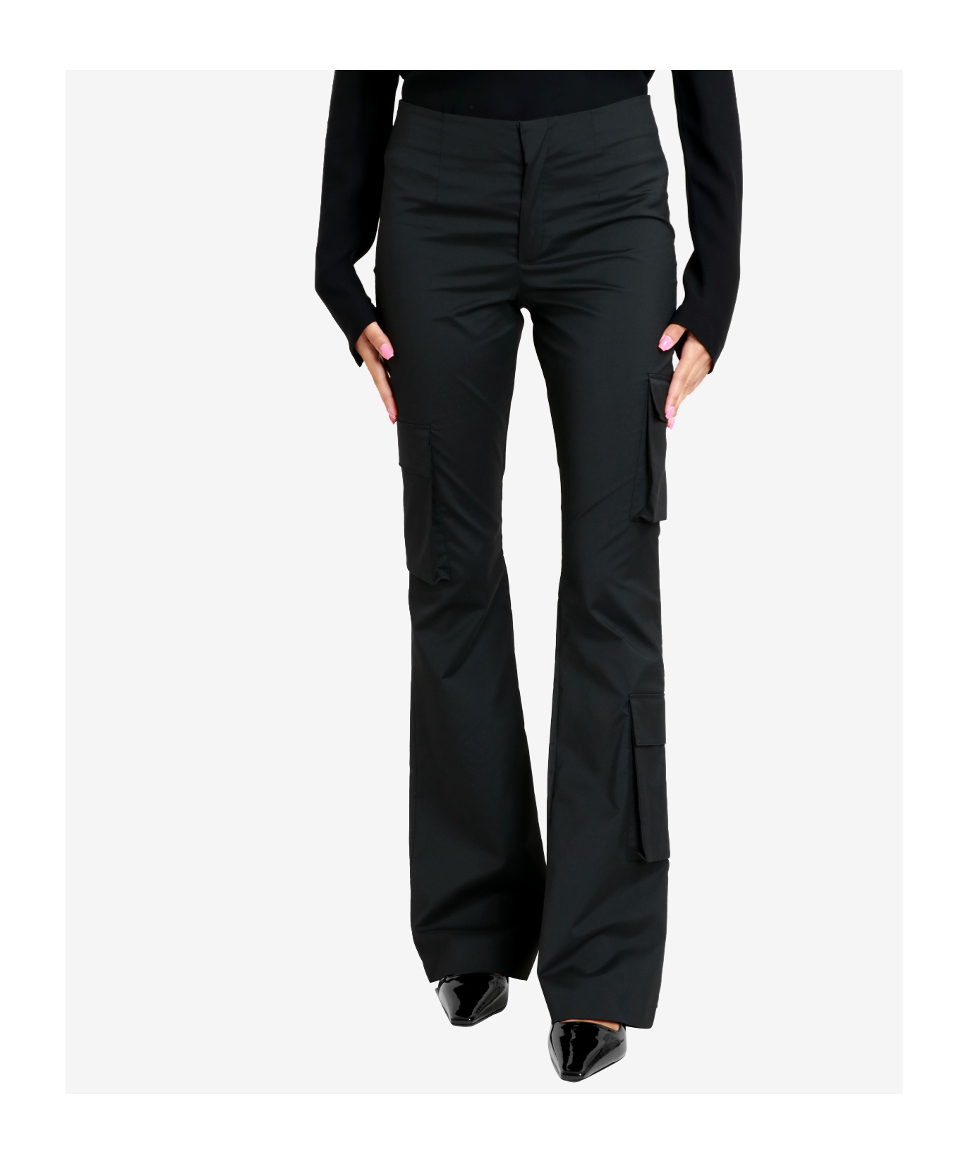 Philosophy Di Lorenzo Serafini Low-rise Casual Pants In Black