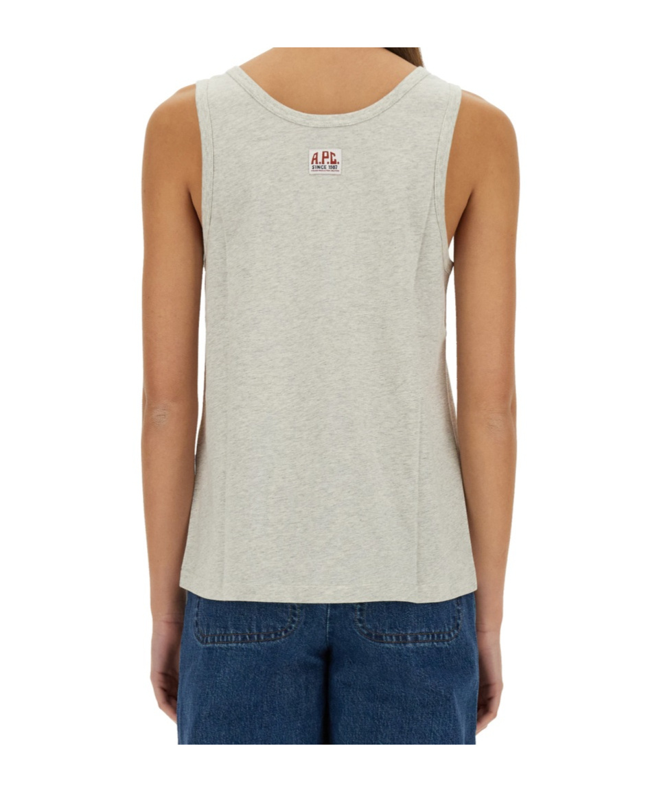 Shop Apc Label Tank Top In White