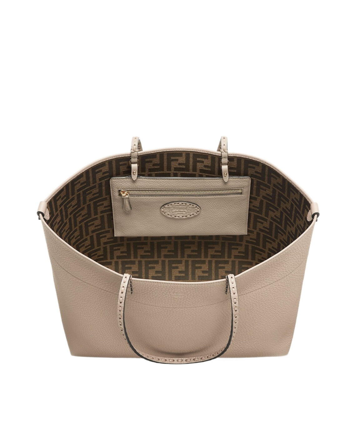 Fendi Medium Roll Shoulder Bag In Brown