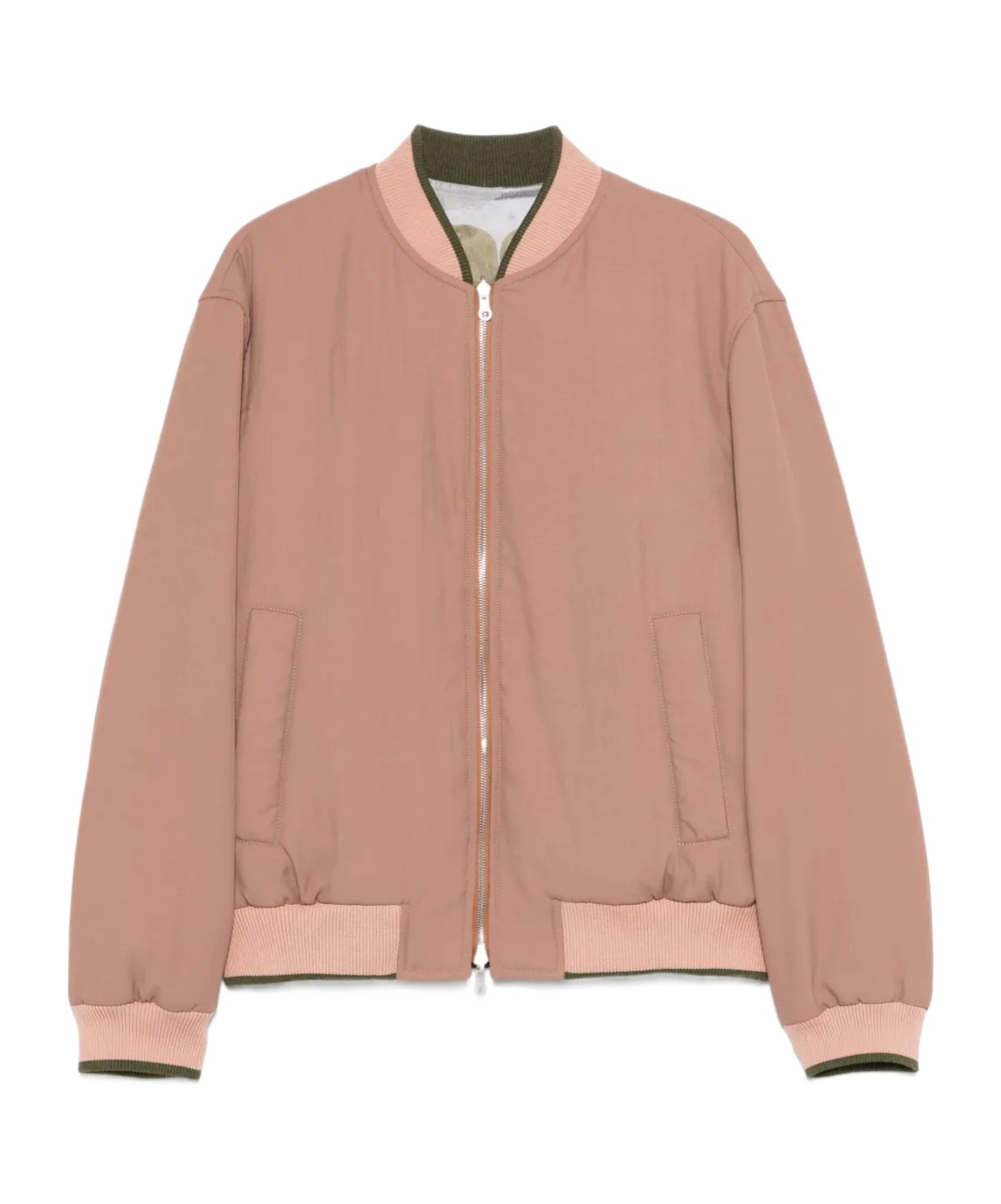 Dries Van Noten Double-sided Zipper Casual Jacket In Pink