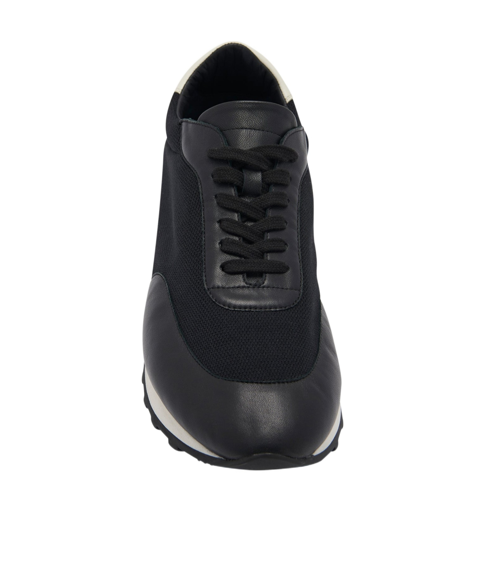 The Row Owen Leather- And Suede-trimmed Nylon Sneakers In Black