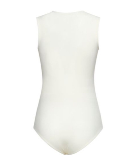 Maison Margiela Jersey Bodysuit In White
