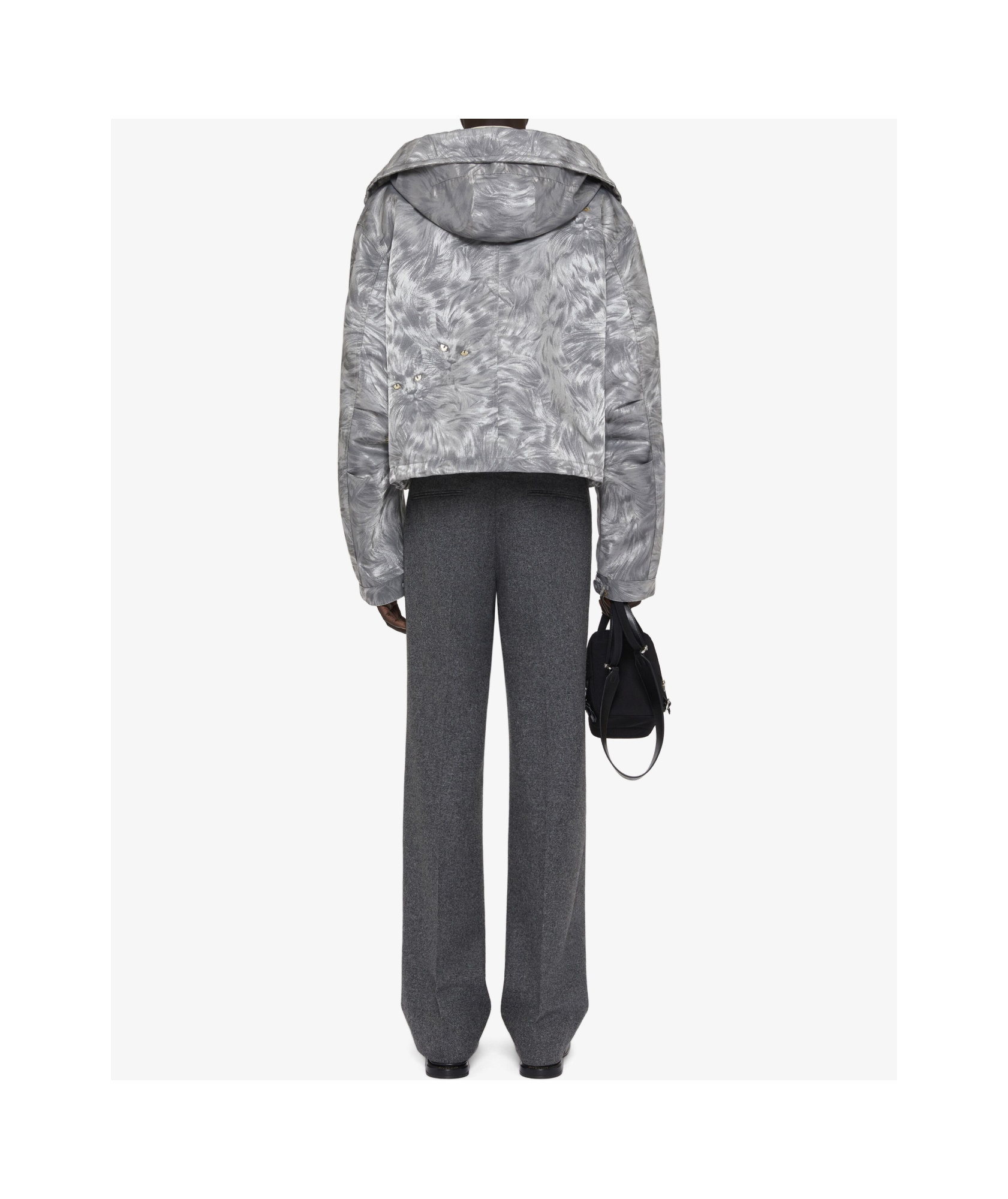Givenchy Belt Loop Wool Casual Pants In Black