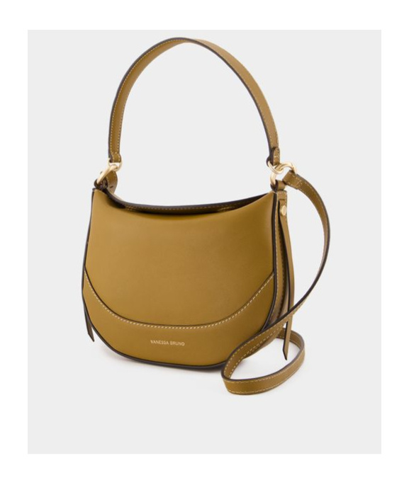 Vanessa Bruno Logo Shoulder Bag In Brown