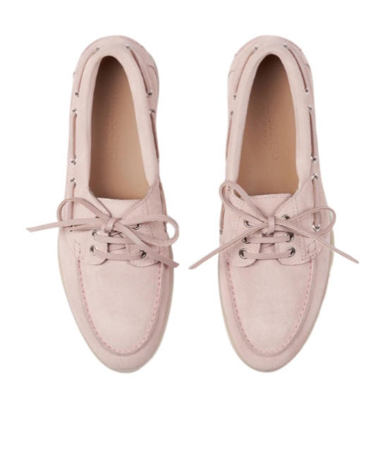 Scarosso Lia Boat Shoes In Pink