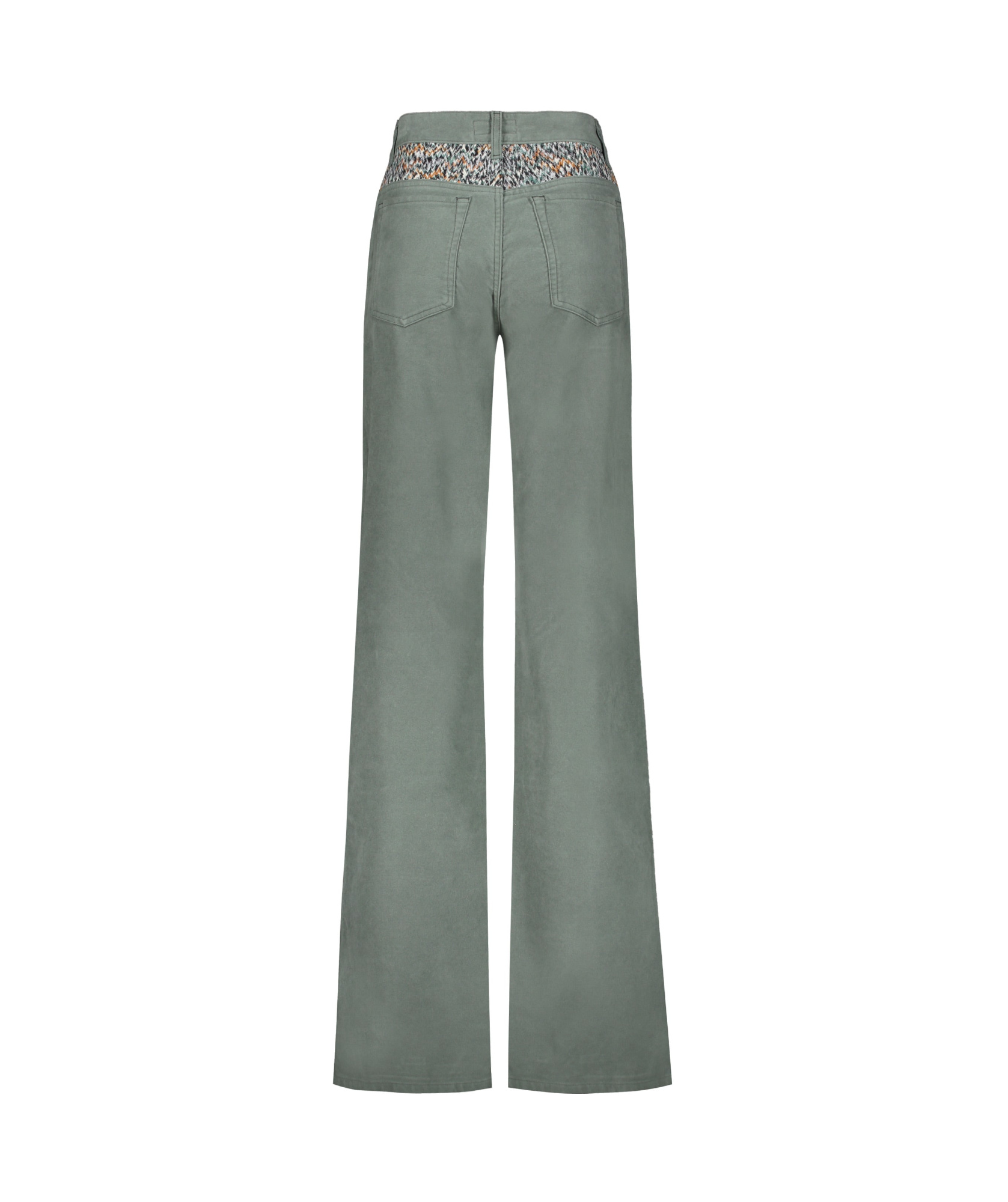 Missoni Velvet Wide Leg Trousers In Gray