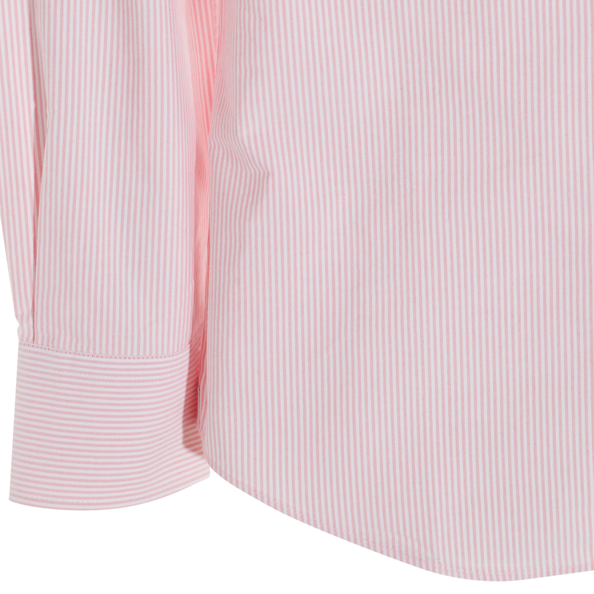 Brunello Cucinelli Shirt Striped Pattern Button-down Collar In Pink