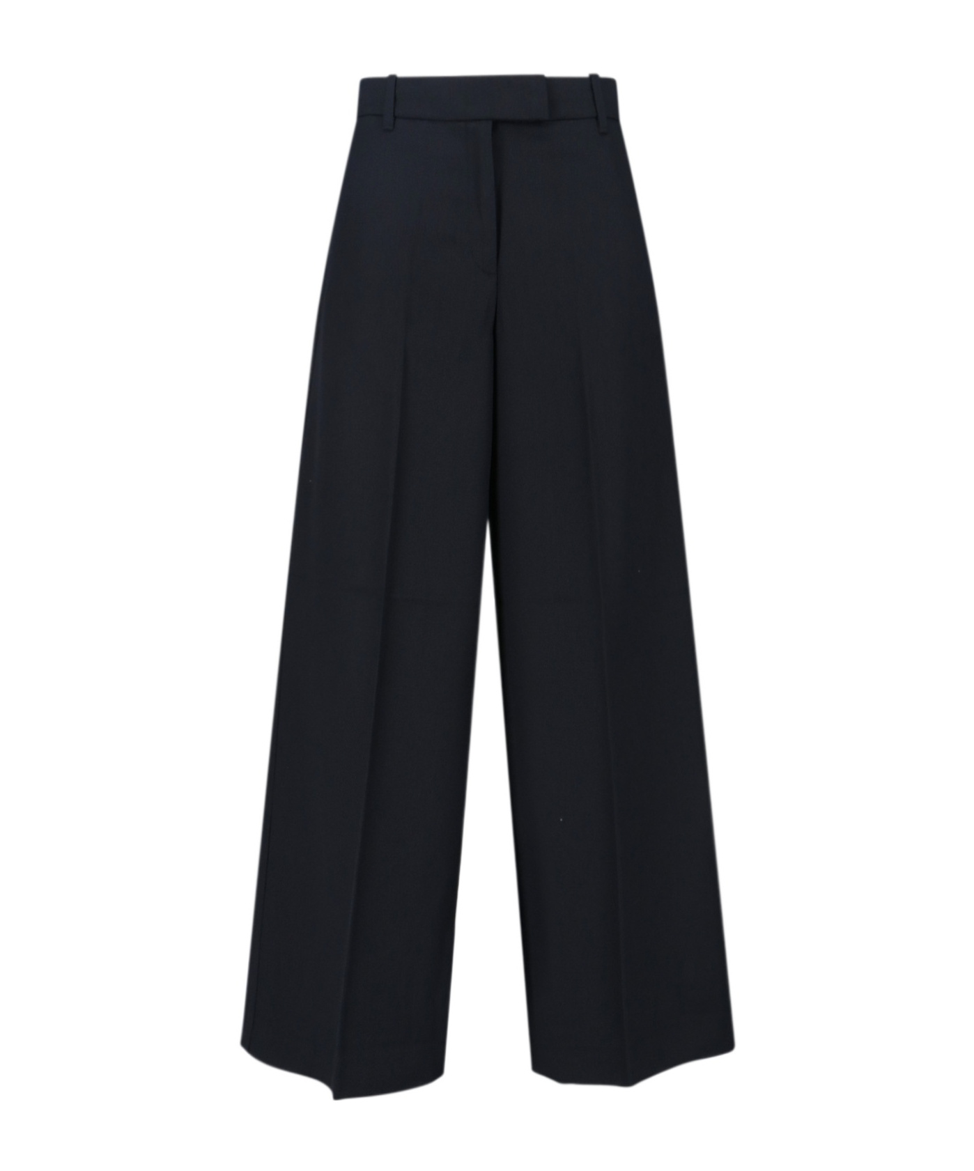 Calvin Klein Wool Blend Pants In Black