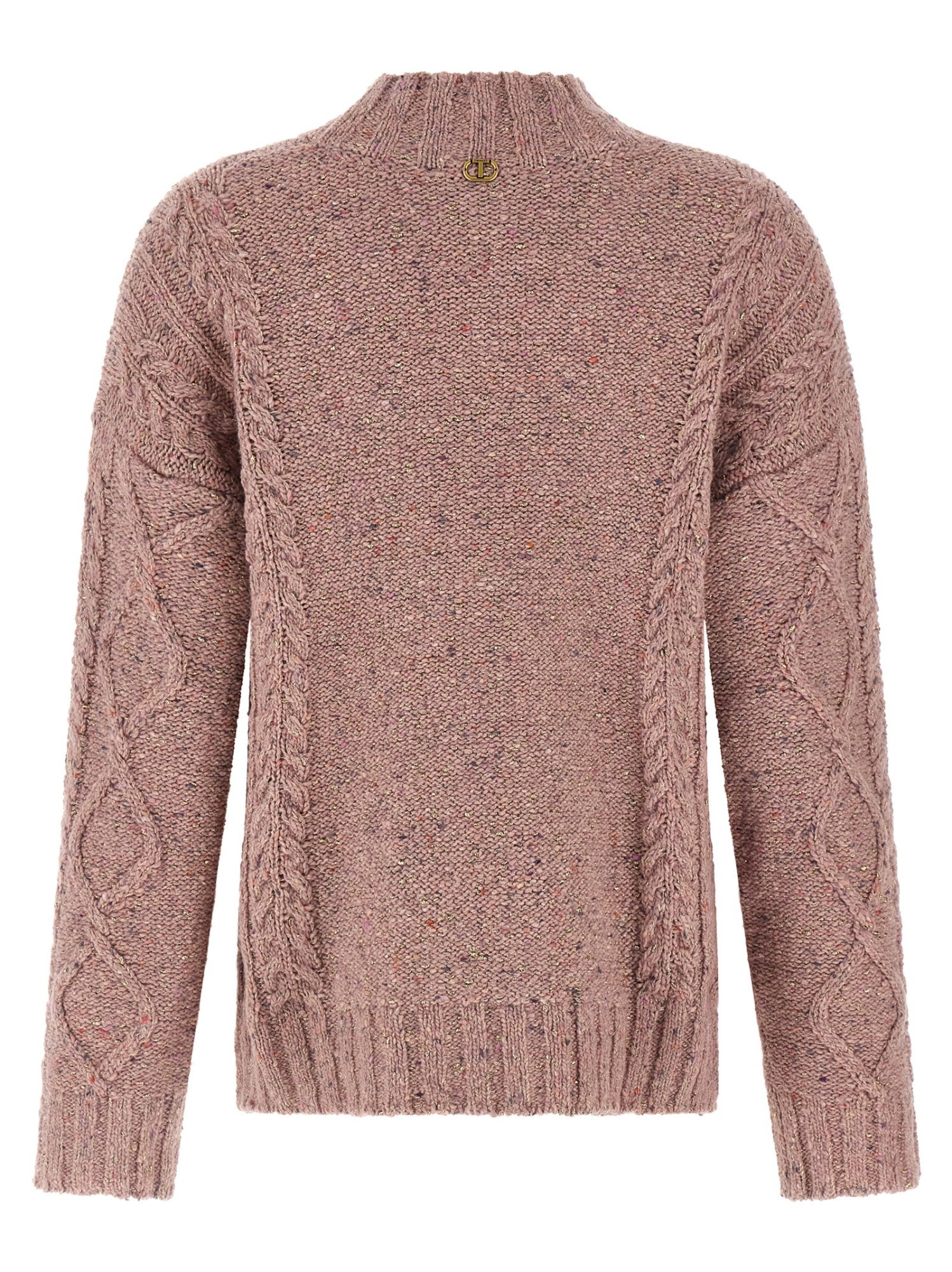 Twinset Turtleneck Sweater In Pink