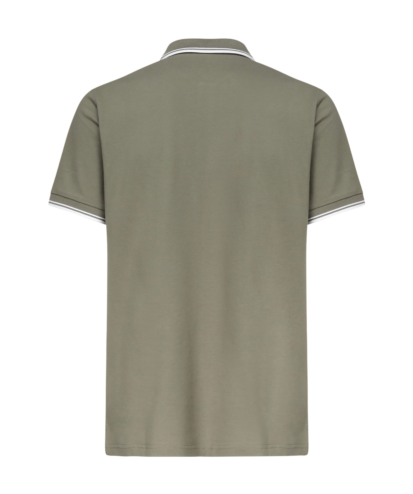 Fay Logo-embroidered Polo Shirt In Gray