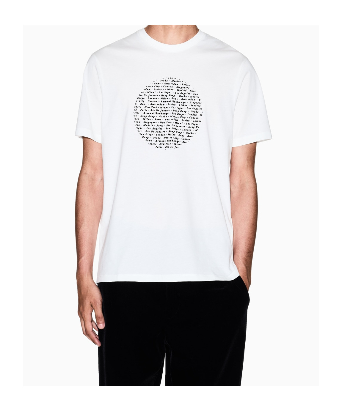 Armani Exchange Short Sleeve T-shirt In White