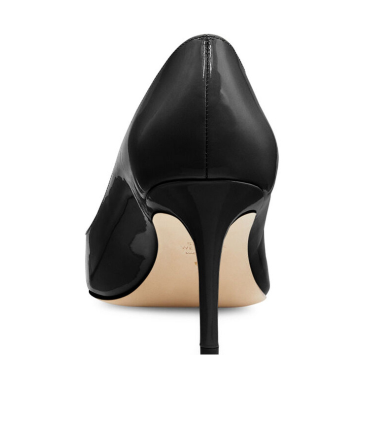 Stuart Weitzman Stuart 75mm Leather Pumps In Black