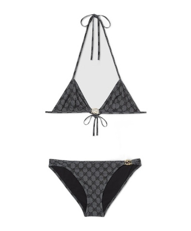 Gucci Printed Gg Stretch Jersey Bikini