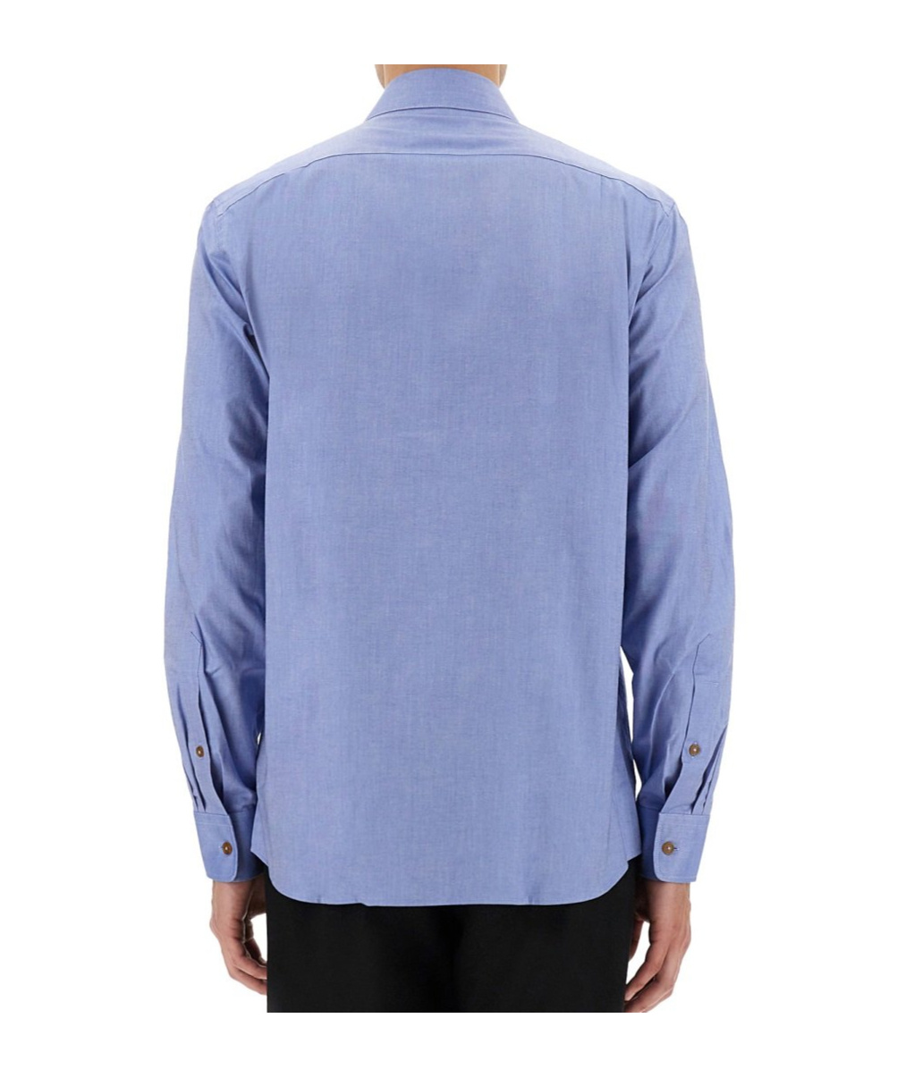 Vivienne Westwood Logo Orb Shirt In Blue