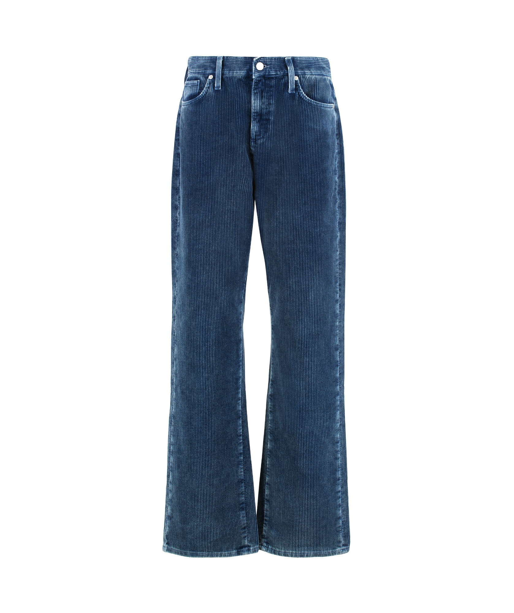 7 For All Mankind Button-fastening Corduroy Trousers In Blue
