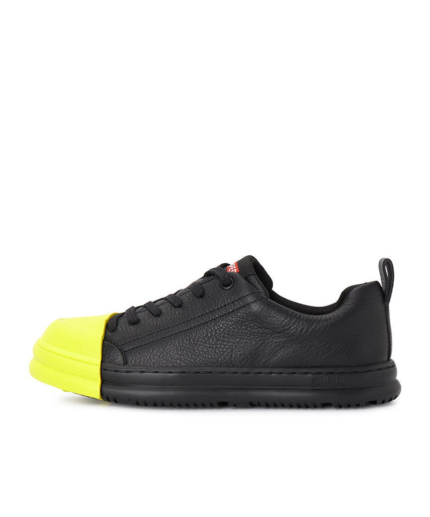 Camper Junction Runner Leather Sneakers In Black