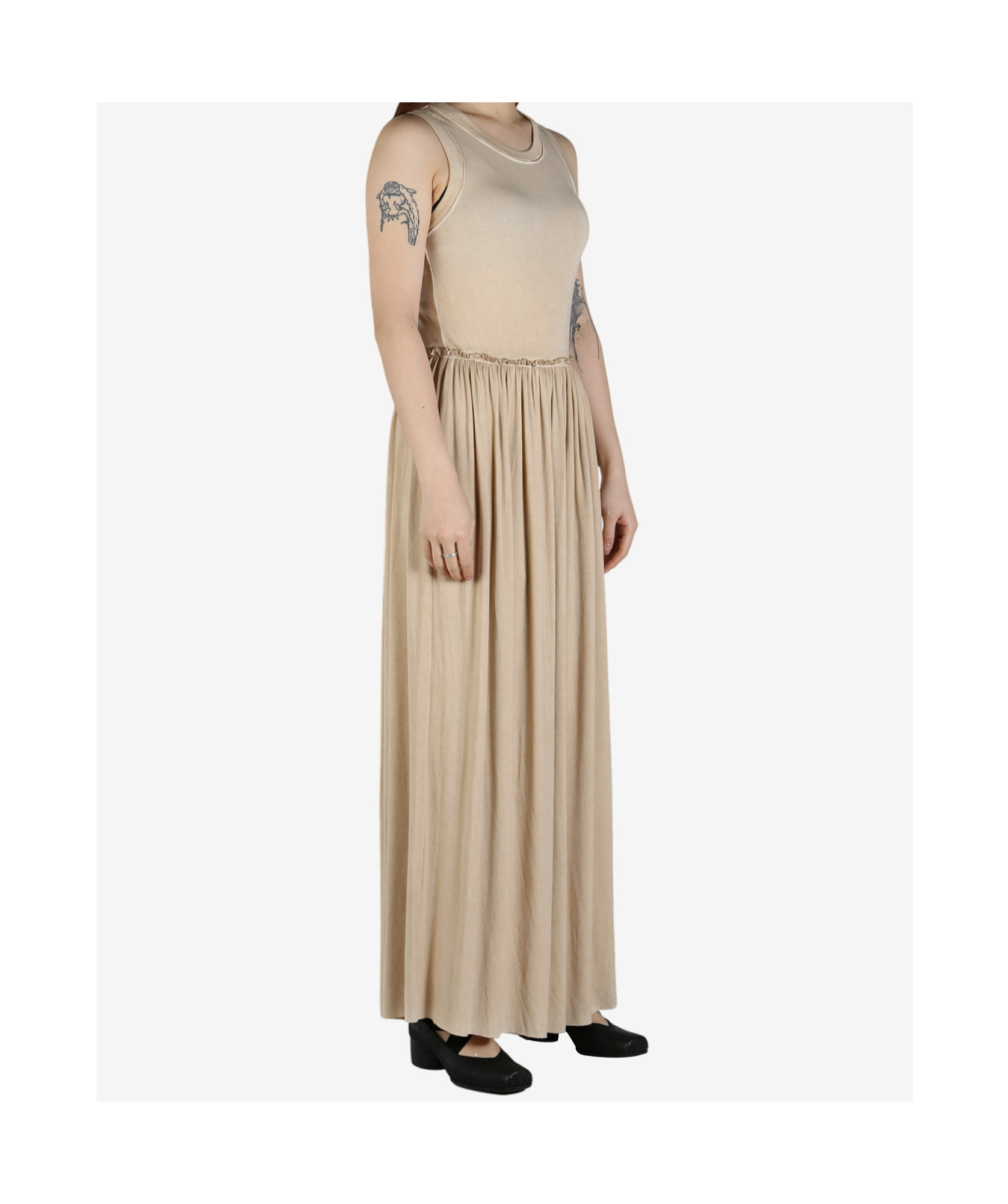 Uma Wang Ardal Sleeveless Maxi Dress In Nude