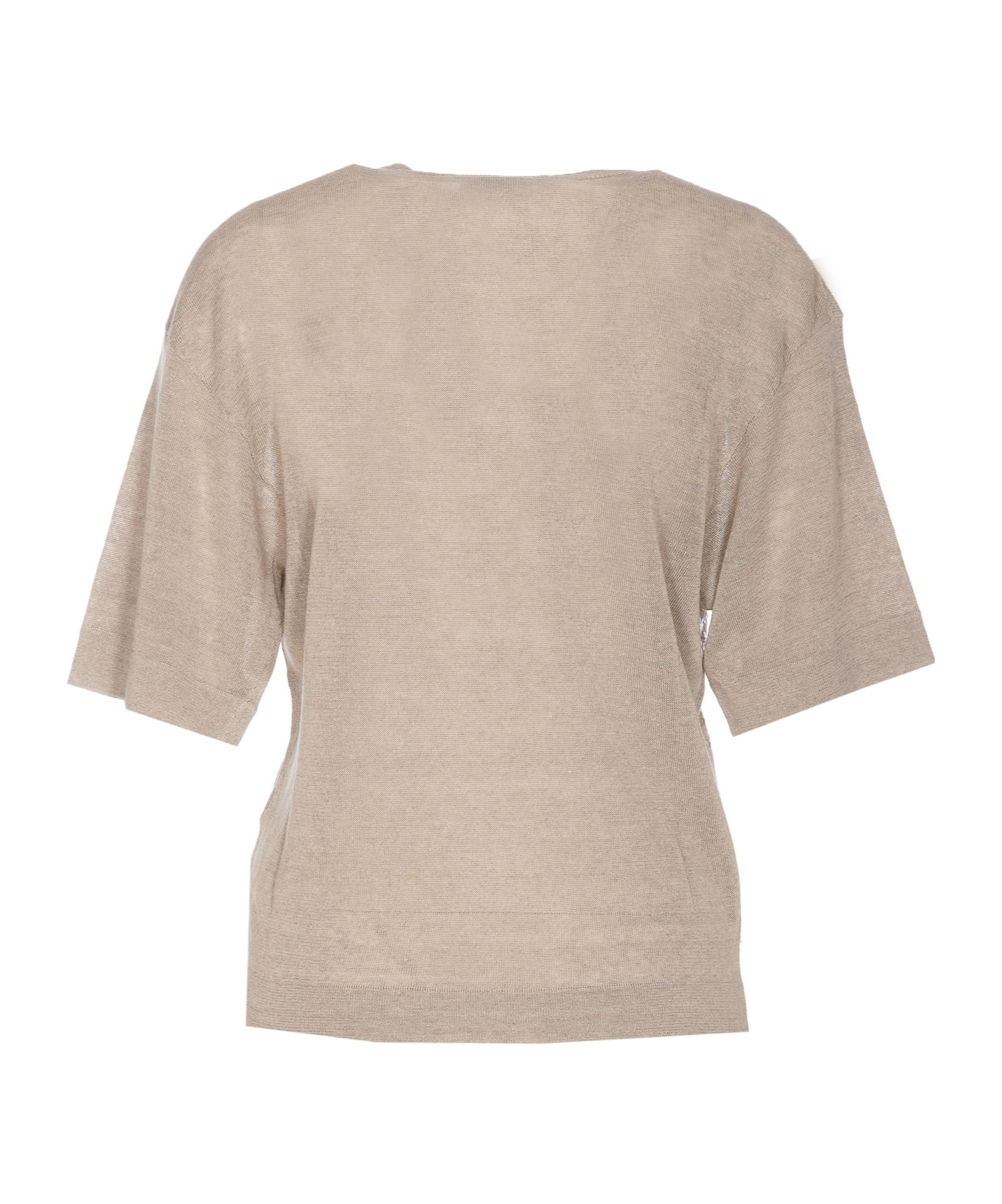 Brunello Cucinelli Sequin-embellished Fine-knit Top In Nude