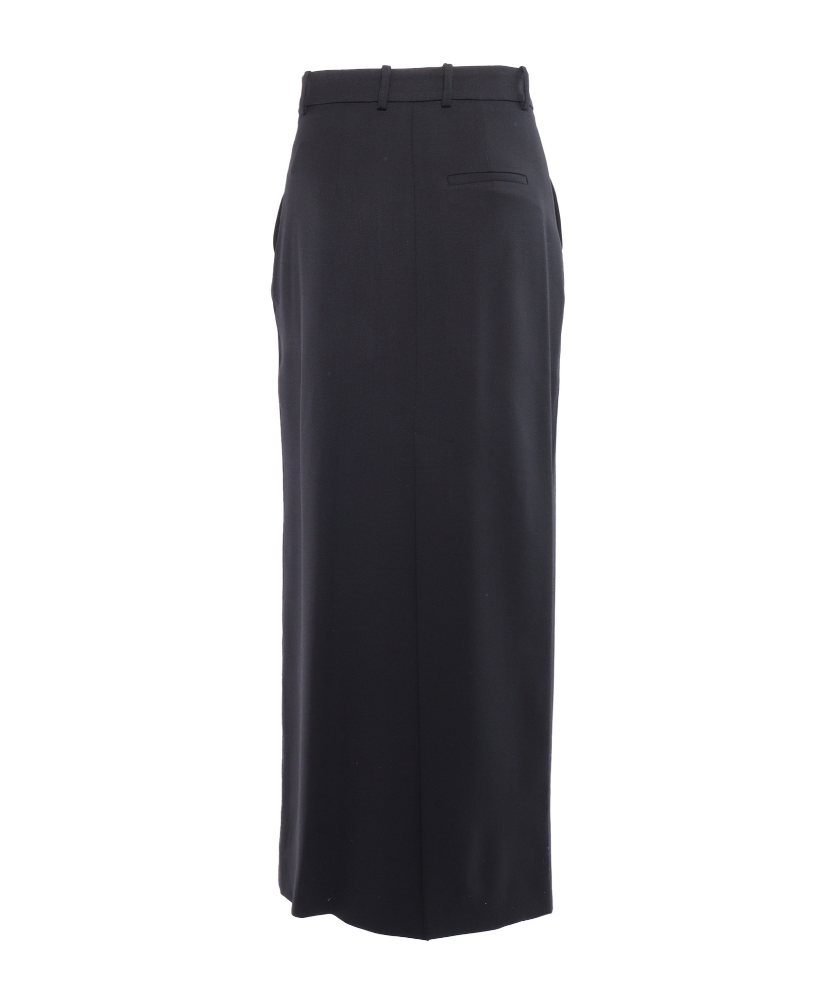 P.a.r.o.s.h Black Pants With Wide Leg And Elastic Rear Waist In Tech Fabric Woman In Black