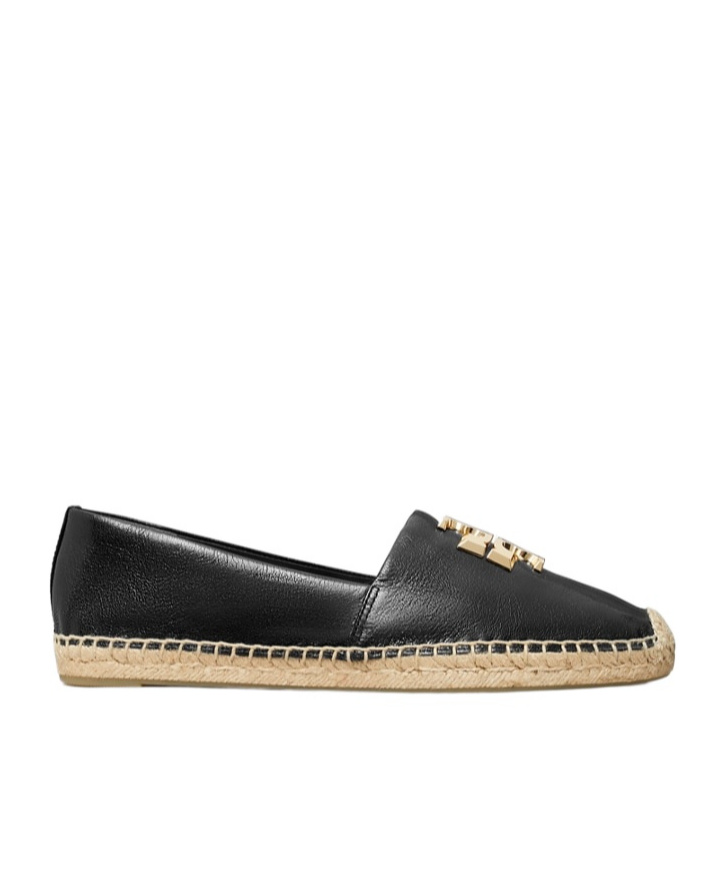 Tory Burch Eleanor Leather Medallion Loafer Espadrilles