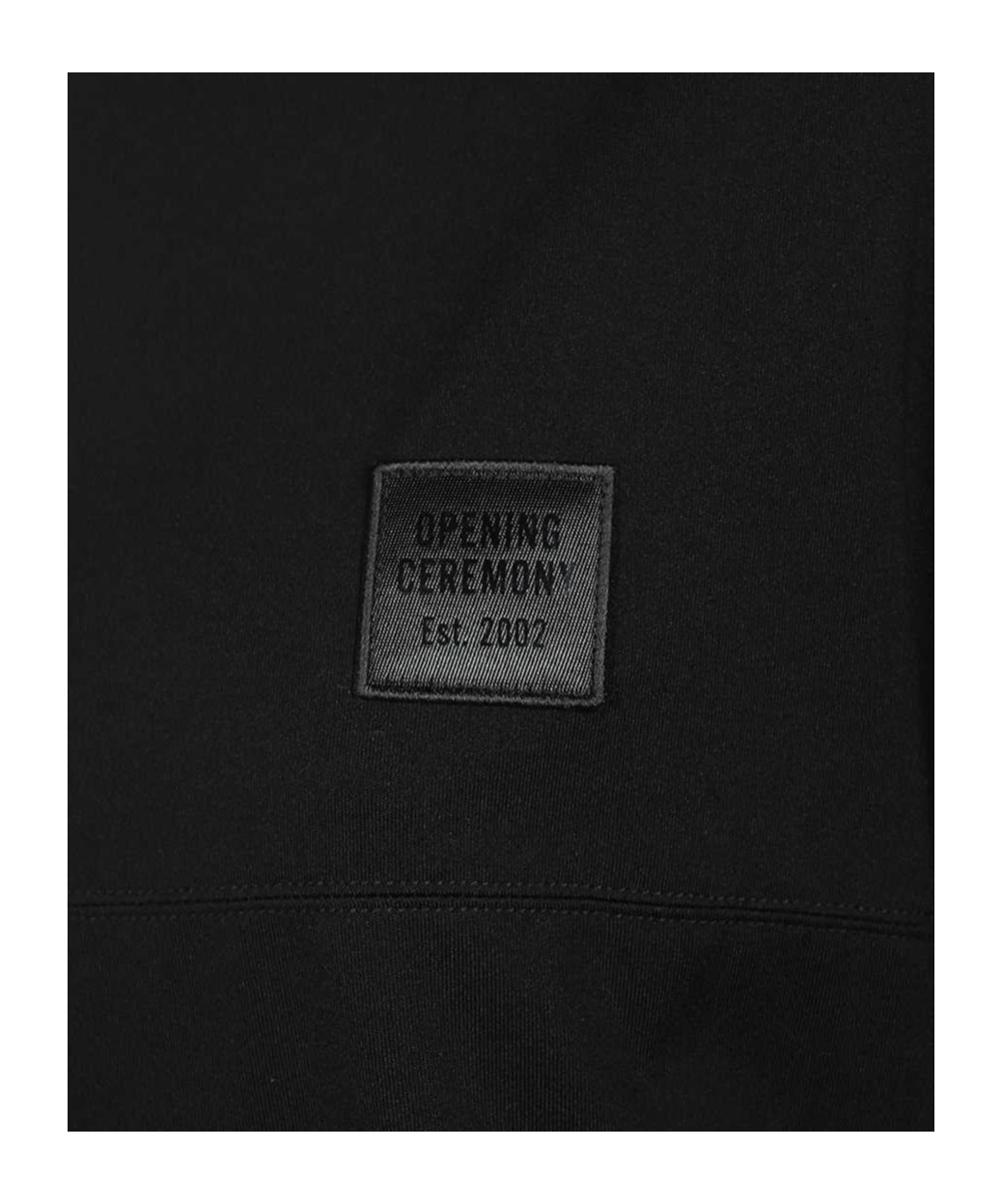 Opening Ceremony Logo-patch High-neck Jersey Top In Black