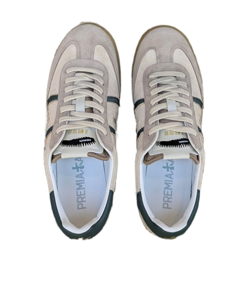 Premiata Lace-up Low-cut Casual Shoes In Nude