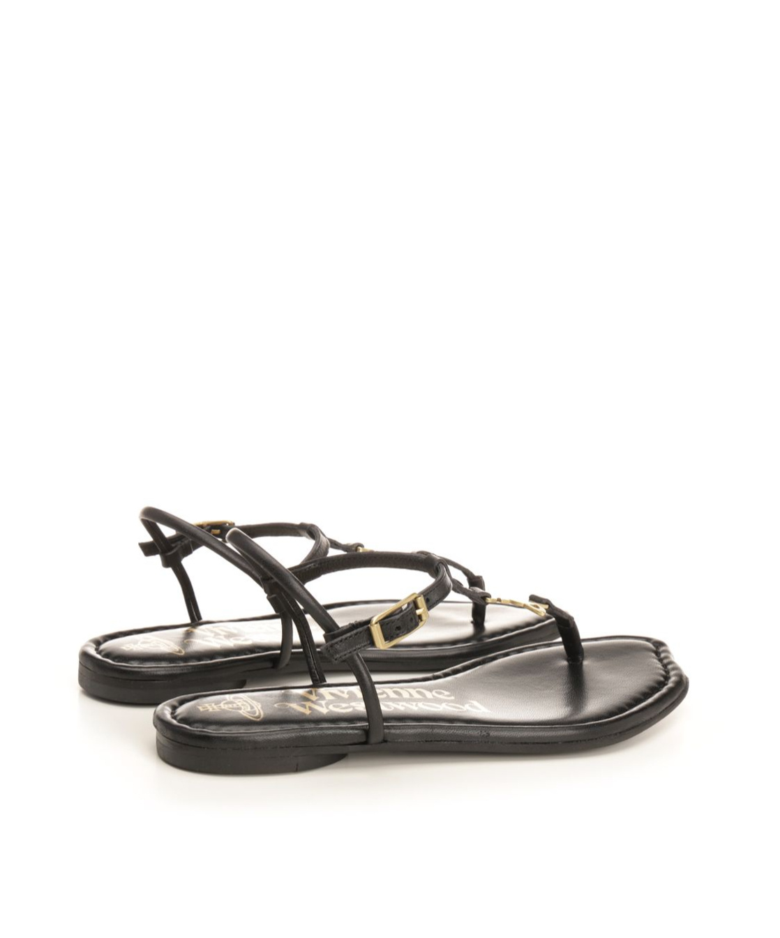 Vivienne Westwood Leather Sandals In Black