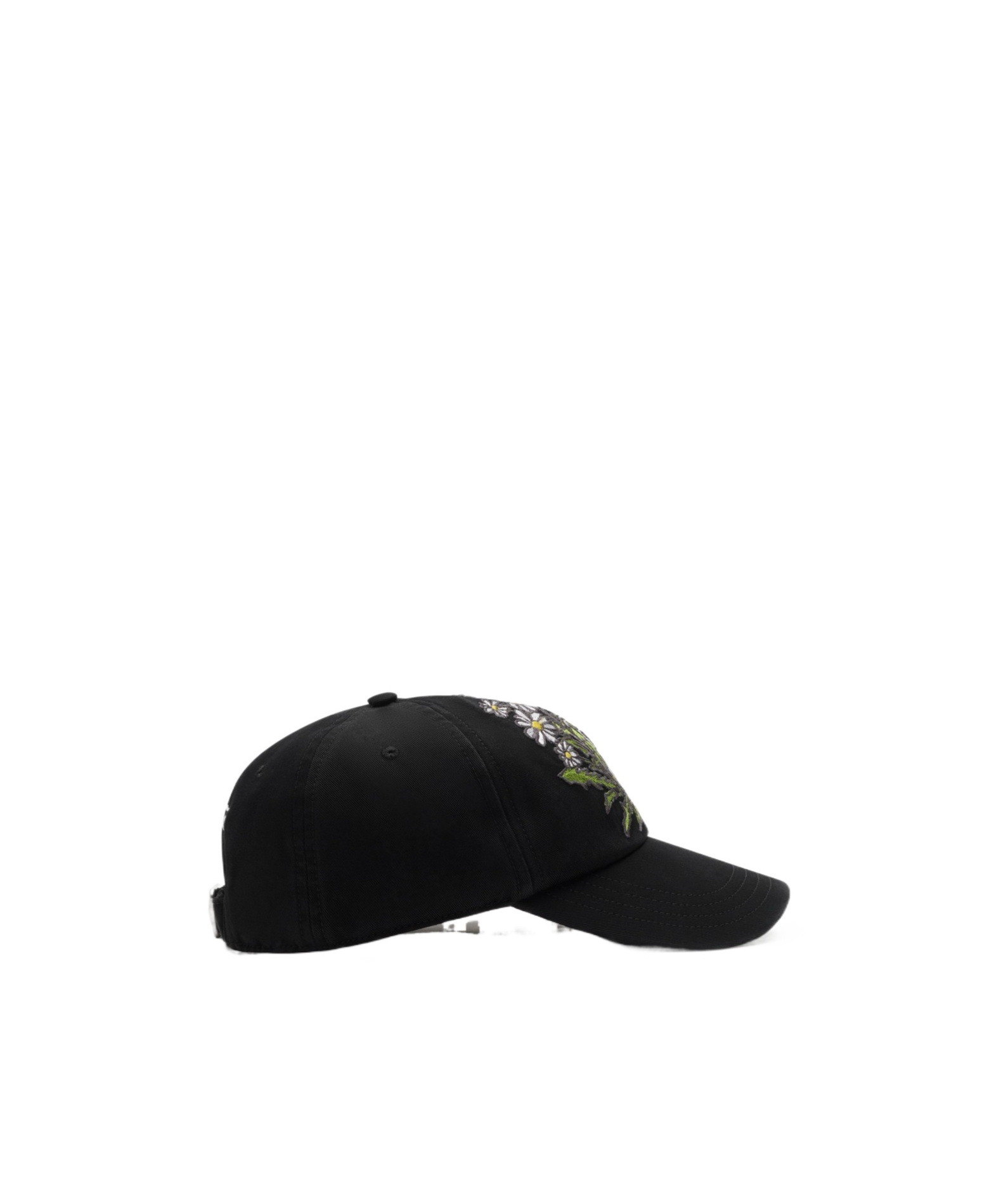 Burberry Daisy B Gabardine Baseball Cap In Black