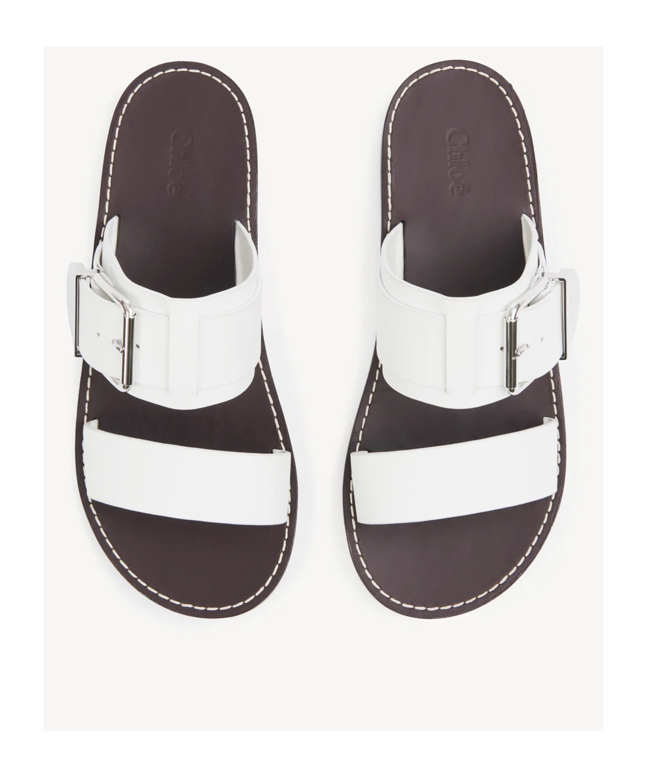 Chloé Rebecca Slides In White