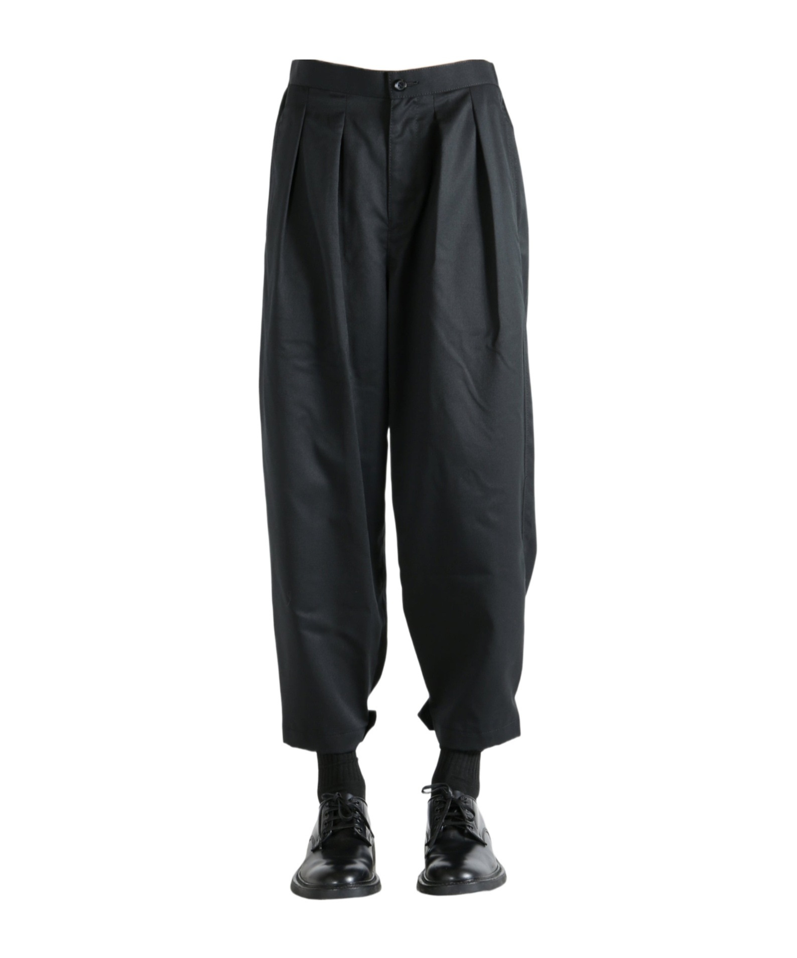 Comme Des Garçons Elastic Waist Casual Pants In Black