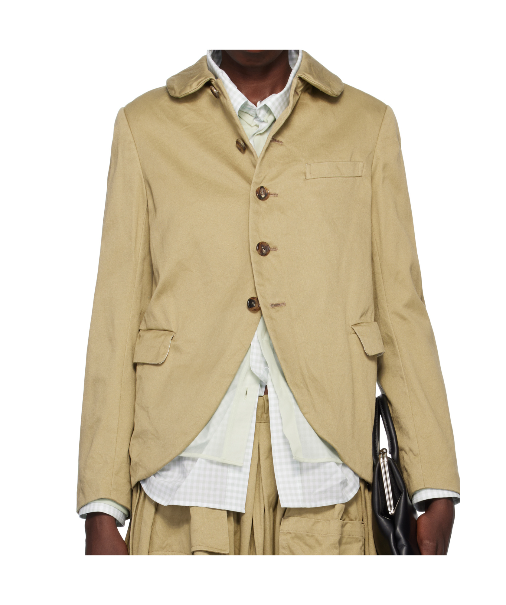 COMME DES GARÇONS TWILL GARMENT WASHED BLAZER GARMENT-WASHED COTTON TWILL BLAZER.