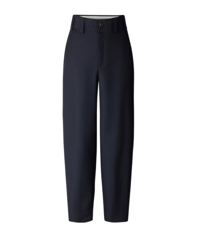 Soeur High-waisted Slim Fit Pants In Blue