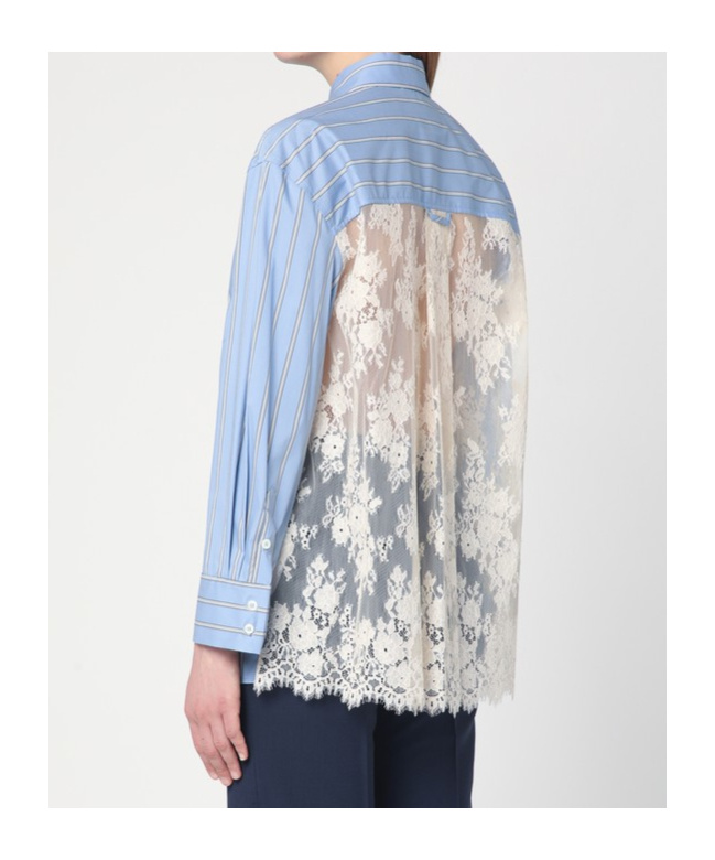Shop Semicouture Cotton-blend Shirt In Blue