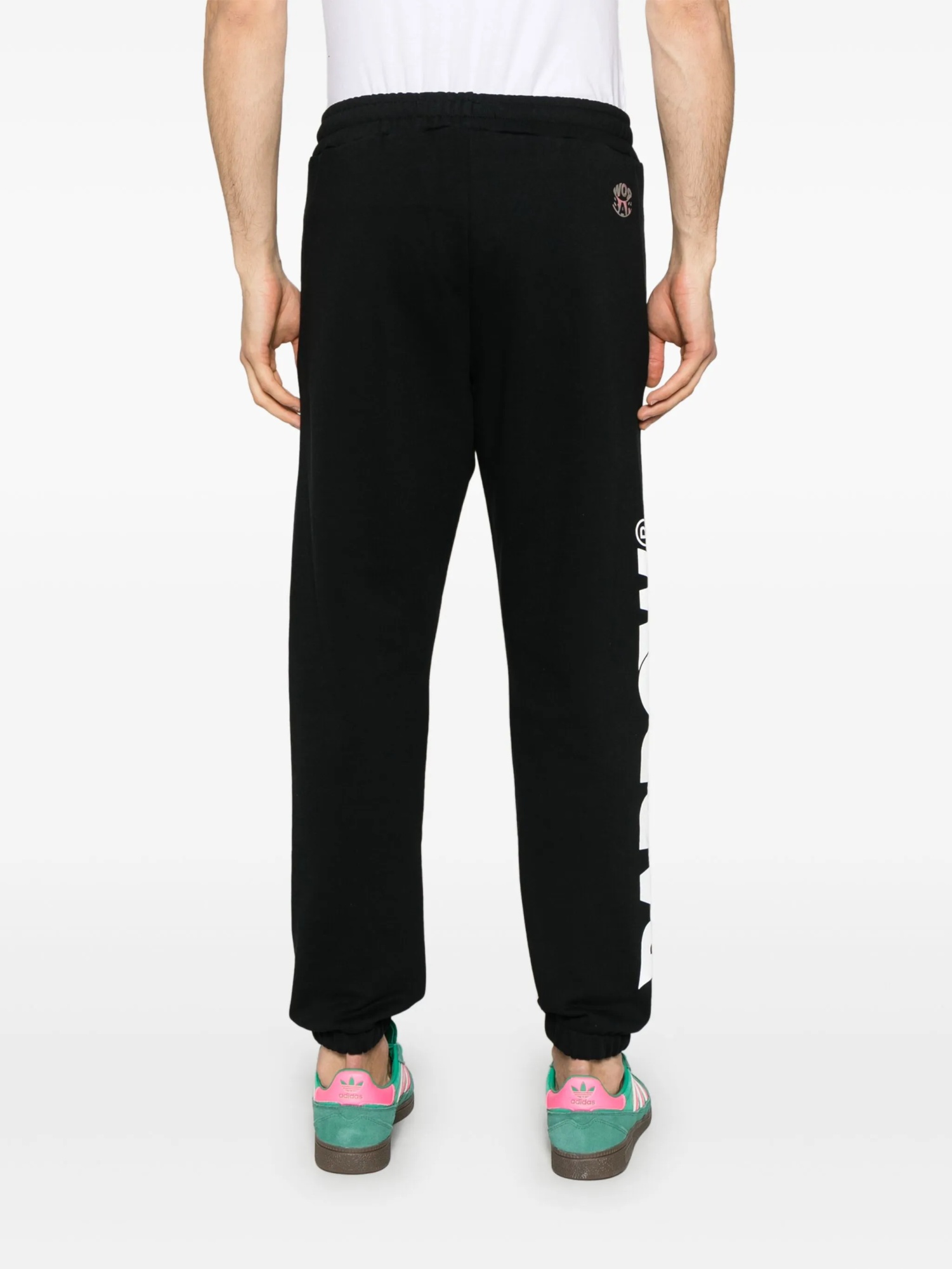 Barrow Elastic Waistband Tracksuit Bottoms With Side Pockets In Black