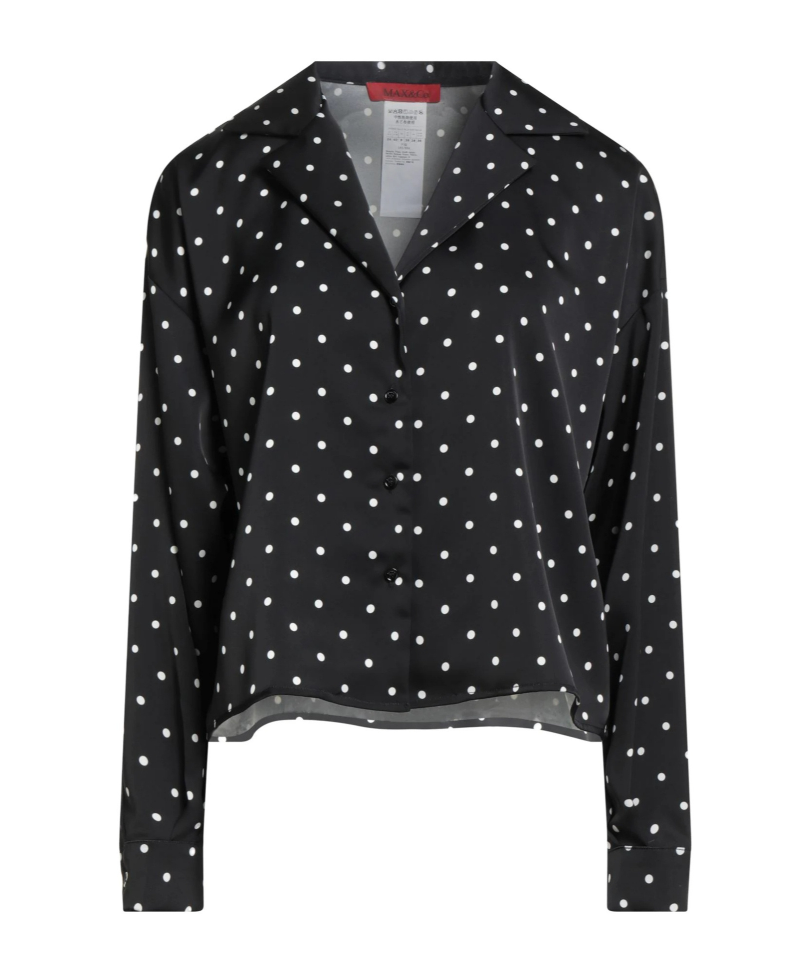 Maxco. Graphic Long Sleeve Shirt In Black