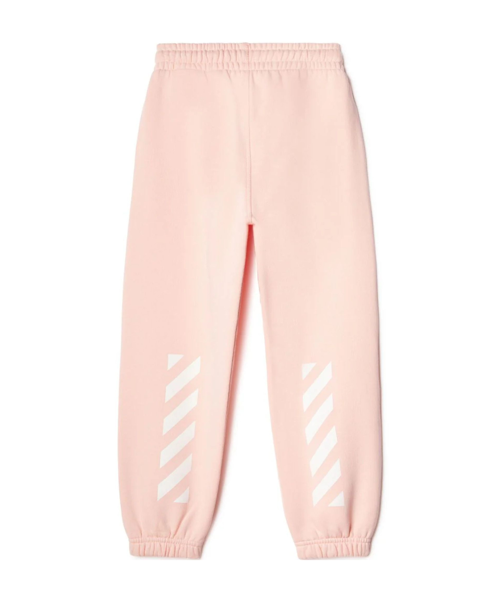 Off-white Diag-stripe Cotton Track Pants In Nude