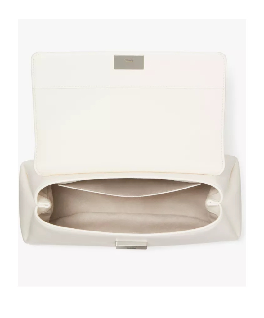 Shop Kate Spade Grace Leather Shoulder Bag In White