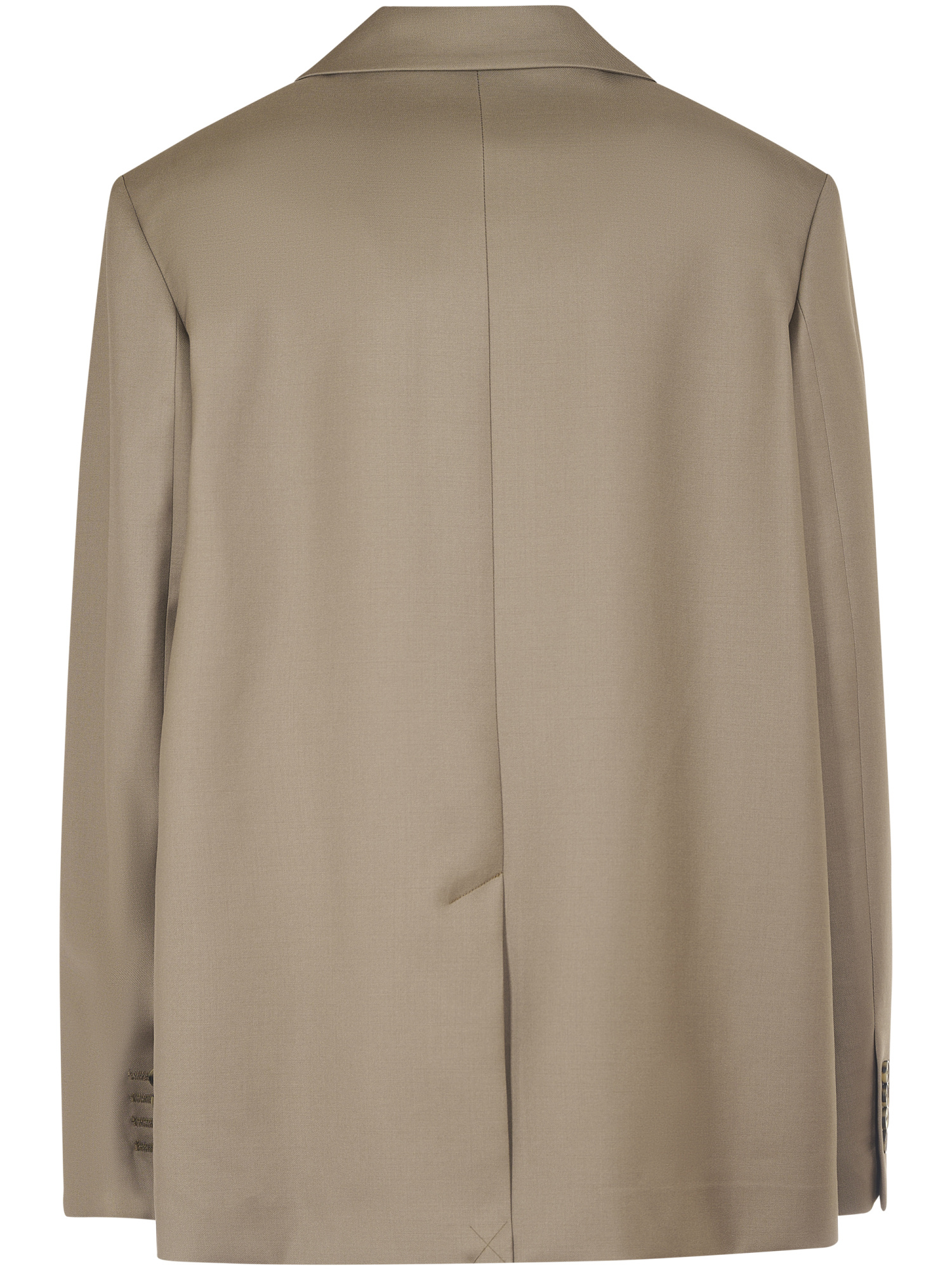 Loulou Studio Double-breasted Tailored Jacket With Wide Lapels In Gray