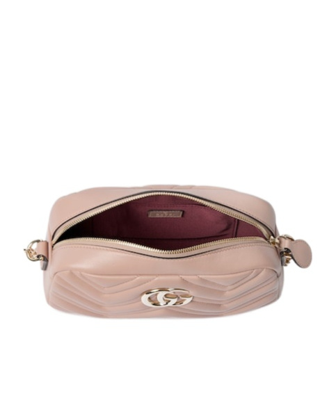 Gucci Gg Marmont Small Camera Bag In Pink
